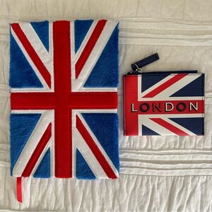 NEW London Plush Cover Notebook and Coin purse purchased in London